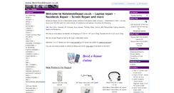 Desktop Screenshot of notebookrepair.co.uk